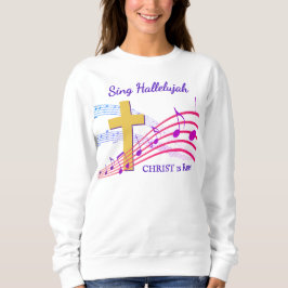 Christian HALLELUJAH CHRIST IS RISEN Easter Sweatshirt