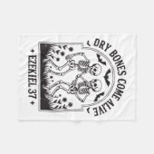 Christian Halloween Dry Bones Come Alive Funny Jes Fleecedecke (Vorderseite (Horizontal))
