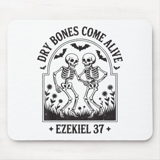 Christian Halloween Dry Bones Come Alive Funny Jes Mousepad (Vorne)