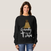 Christian Happy Groundhog Day 2022 Jesus Sweatshirt (Vorne ganz)