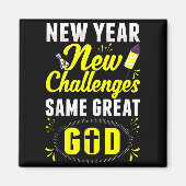 Christian Happy New Year New Challenges Same Great Magnet (Vorne)