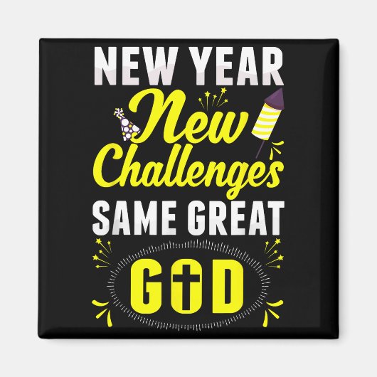 Christian Happy New Year New Challenges Same Great Magnet (Vorne)