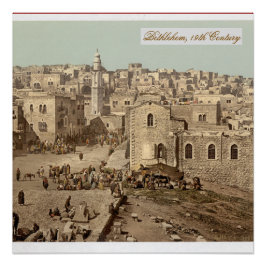 Christian Home Decor Vintage Photo Holy Land Poster