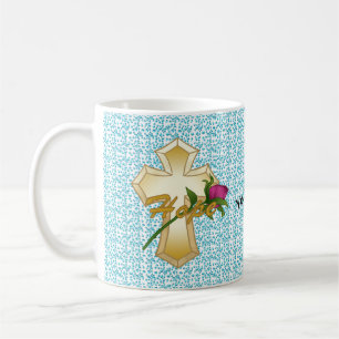 Christian Hope Rose Cross Tasse