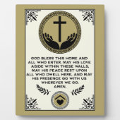 Christian House Blessing Fotoplatte (Vorderseite)