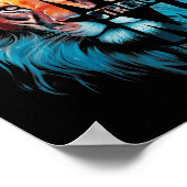 Christian I Can Do All Thing Through Christ Lion F Poster (Ecke)