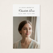 Christian In Loving Memory Memorial Prayer Card  (Vorderseite)