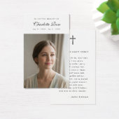 Christian In Loving Memory Memorial Prayer Card  (Schreibtisch)