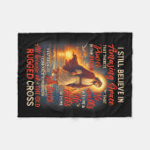 Christian Jesus God Lover I Still Believe Amazing Fleecedecke (Vorderseite (Horizontal))