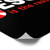 Christian Jesus Is The Reason For The Season Chris Poster (Ecke)