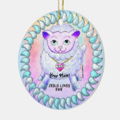 Christian Jesus Loves You  Keramik Ornament (Links)