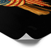 Christian Jesus Tap Me On The Shoulder Cross Usa F Poster (Ecke)