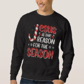 Christian Jesus The Reason Christmas Stocking Stuf Sweatshirt (Vorderseite)