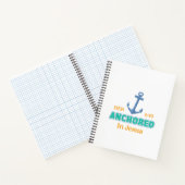 Christian Journal Anchored in Christ Verse Design Notizblock (Innenseite)