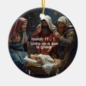 Christian Journal for Her, Bible Scriptures  Keramik Ornament (Vorne)