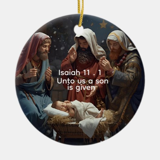 Christian Journal for Her, Bible Scriptures  Keramik Ornament (Vorne)