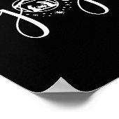 Christian Joy Nativity Christmas - joy' With Baby Poster (Ecke)