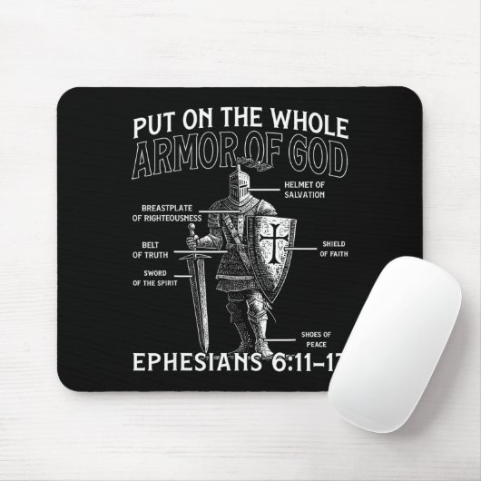 Christian Knights Templar Medieval Knight Armor Of Mousepad (Mit Mouse)