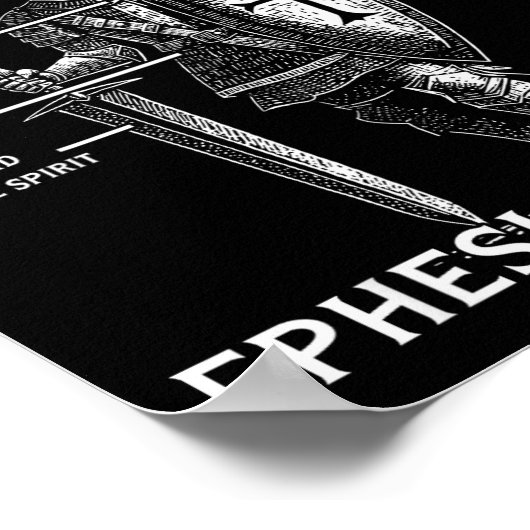 Christian Knights Templar Medieval Knight Armor Of Poster (Ecke)