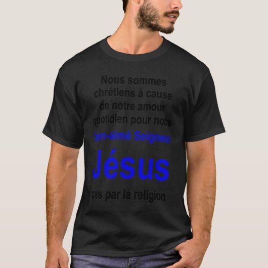 Christian lifestyle Multilingual Series French ver T-Shirt (Vorderseite)