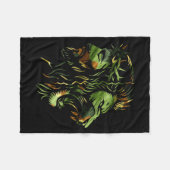 Christian Lion Jesus Crown Camo Faith Design  Fleecedecke (Vorderseite (Horizontal))