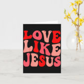 Christian Love Like Jesus Valentine Small Karte (Gelbe Blume)