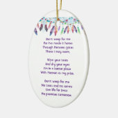 Christian Memorial Feathers Boho Tribal Native Keramik Ornament (Links)