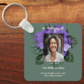 Christian Memorial Keepsake African Violet Schlüsselanhänger (Vorderseite)