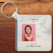 Christian Memorial Keepsake Angel Reaching  Schlüsselanhänger (Vorderseite)