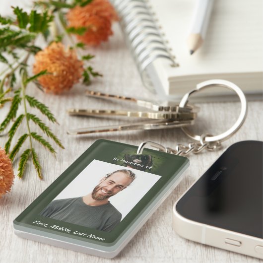 Christian Memorial Keepsake Baseball Game Player  Schlüsselanhänger (Vorderseite rechts)