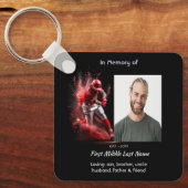 Christian Memorial Keepsake Baseball Softball Schlüsselanhänger (Vorderseite)