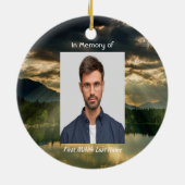 Christian Memorial Keepsake Beautiful Lake Beach Keramik Ornament (Hinten)