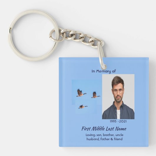 Christian Memorial Keepsake  Canada Goose Outdoors Schlüsselanhänger (Vorderseite)