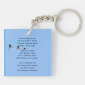 Christian Memorial Keepsake  Canada Goose Outdoors Schlüsselanhänger (Rückseite)