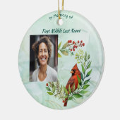 Christian Memorial keepsake Cardinal Bird Keramik Ornament (Links)