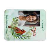 Christian Memorial Keepsake Cardinal Bird Magnet (Horizontal)