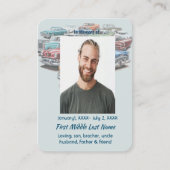 Christian Memorial Keepsake Classic Vintage Car Visitenkarte (Vorderseite)