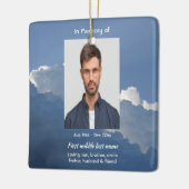 Christian Memorial Keepsake Clouds Sky Heavenly Keramikornament (Links)