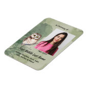 Christian Memorial Keepsake Cute Owl Bird Magnet (Linke Seite)