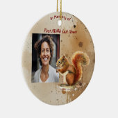 Christian Memorial Keepsake Cute Red Squirrel Keramik Ornament (Rechts)