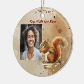 Christian Memorial Keepsake Cute Red Squirrel Keramik Ornament (Links)