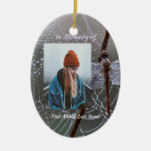 Christian Memorial Keepsake Dragonfly Dewdrops Keramik Ornament (Vorne)