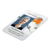 Christian Memorial Keepsake English Robin Bird Magnet (Linke Seite)