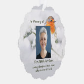 Christian Memorial Keepsake English Robin Bird Ornament Karte (Rechts)