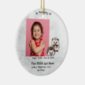 Christian Memorial Keepsake Hedgehog Children Keramik Ornament (Rechts)