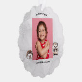 Christian Memorial Keepsake Hedgehog Children Ornament Karte (Rechts)