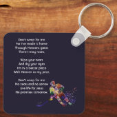 Christian Memorial Keepsake Hockey Player Sport Schlüsselanhänger (Rückseite)