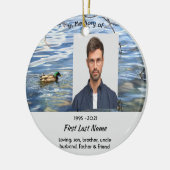 Christian Memorial Keepsake Lake Ducks Birds Keramik Ornament (Links)