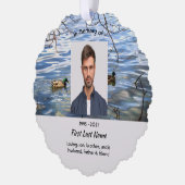 Christian Memorial Keepsake Lake Ducks Birds Ornament Karte (Links)