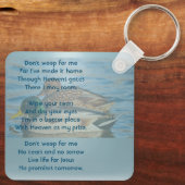 Christian Memorial Keepsake Mallard Ducks Bird Schlüsselanhänger (Rückseite)